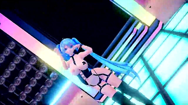 Hatsune Miku Takes Big Tits Action in 3D MMD Fantasy