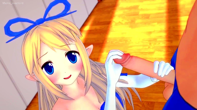 Blonde Angel Flonne Gets Wild Before Bed With Handjob Fun & Socks On