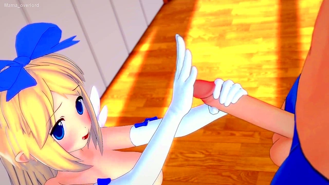 Blonde Angel Flonne Gets Wild Before Bed With Handjob Fun & Socks On