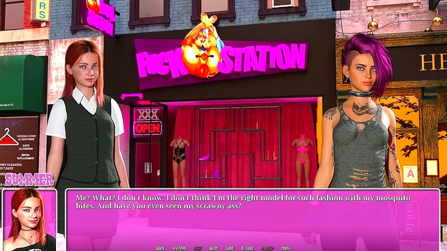 Smoking Hot Emo Chick Meets Summer Romance in 3D Anime Adventure Gameplay