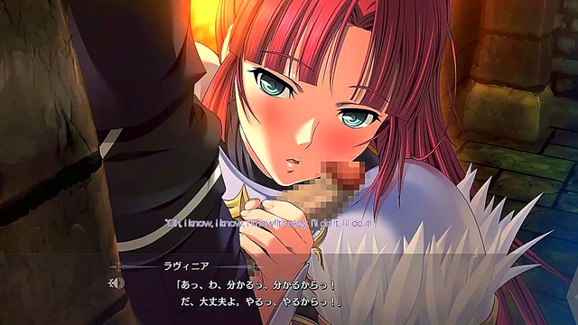 Horny Anime Goddess Seduces Hero in Dungeon for Steamy Sex Session