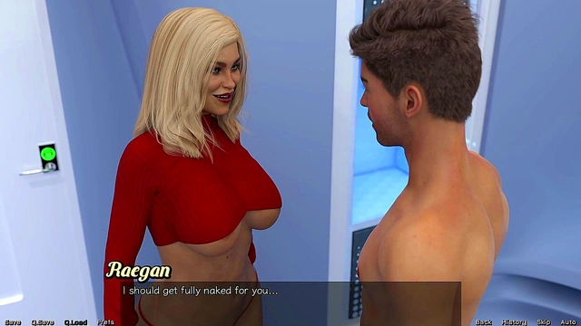 Young Man Eats Busty Milf's Asshole in Stranded In Space 3D Hentai Game