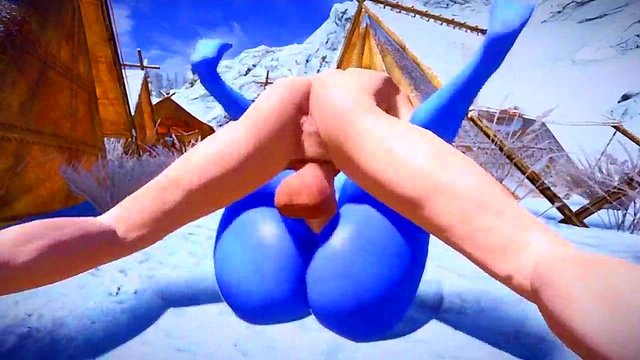 Sexy Blue Bimbo Elf Loves Taking Massive Cocks In 3D Hentai Action