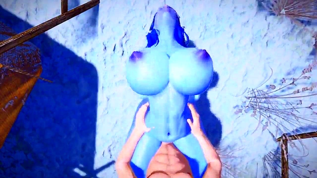 Sexy Blue Bimbo Elf Loves Taking Massive Cocks In 3D Hentai Action