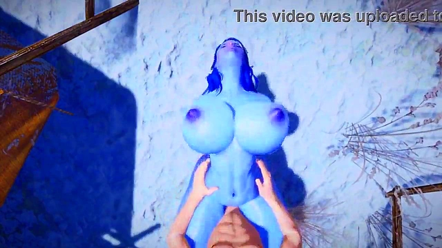 Sexy Blue Bimbo Elf Loves Taking Massive Cocks In 3D Hentai Action