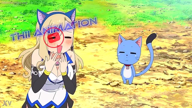 Upskirt Peek at Rebecca's Lacy Panties in Edens Zero Anime Seduction