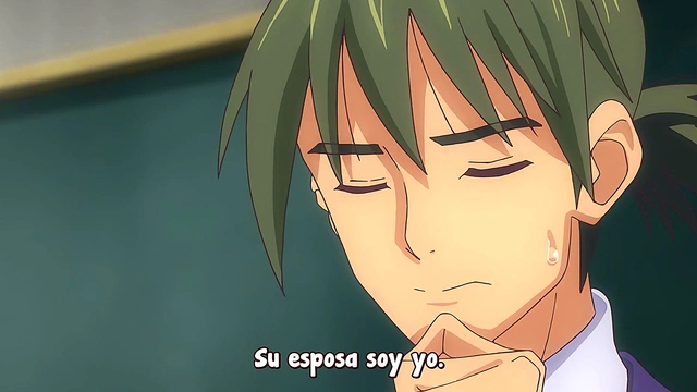 Big-Titted Anime Wife Seduces Teacher for naughty pleasure session