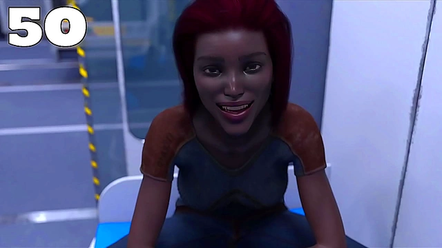 Stranded Astronaut Meets Busty MILF for Intense 3D Anime Action