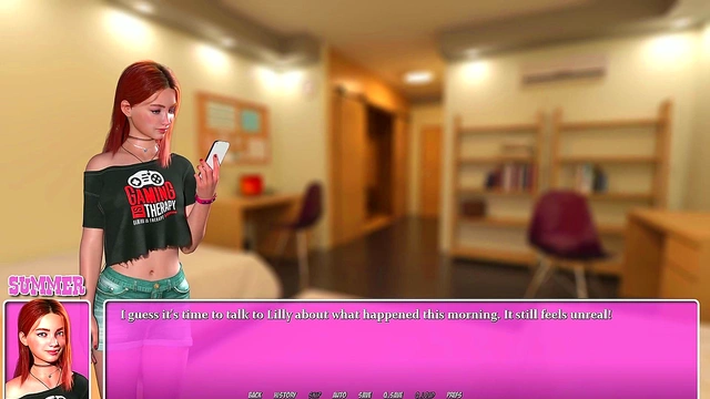 Hot Summer Shower With Busty Anime Girls In Sexy Outfits