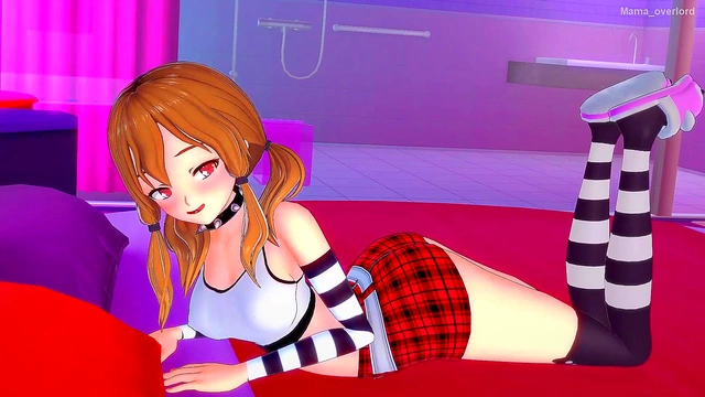 Naughty Stepsister Plays With Cock Before Bed, Ends Up Fucked Doggy Style