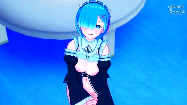 Naughty Maid Rem Seduces Her Master in Erotic Re –Zero Anime Scene