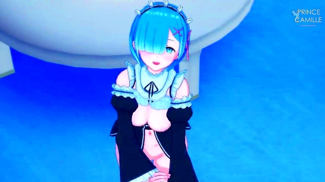 Naughty Maid Rem Seduces Her Master in Erotic Re –Zero Anime Scene