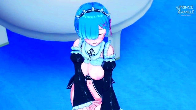 Naughty Maid Rem Seduces Her Master in Erotic Re –Zero Anime Scene