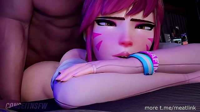 D.Va Gets Proneboned Hard in Steamy 3D Hentai Action