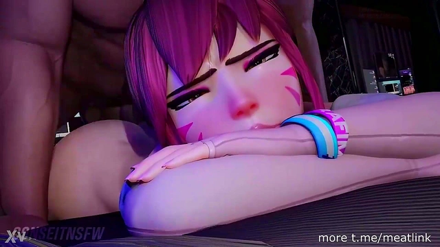 D.Va Gets Proneboned Hard in Steamy 3D Hentai Action