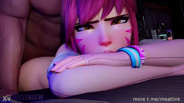 D.Va Gets Proneboned Hard in Steamy 3D Hentai Action