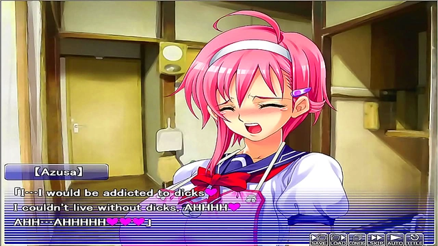 Busty Anime Chick Spied On Through Peephole in Apartment of Love Ep 10
