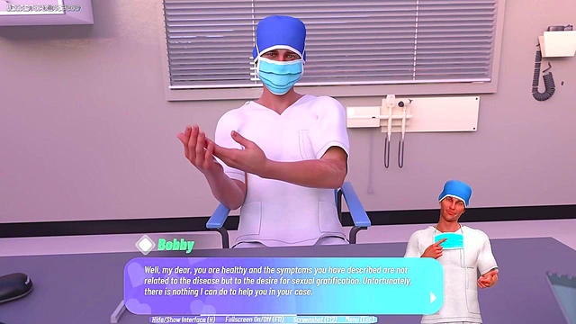 Mature MILF Gets naughty During 3D Anime Gynecologist Exam for Climax