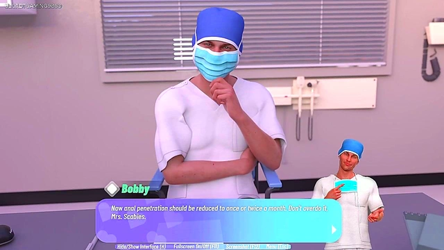 Mature MILF Gets naughty During 3D Anime Gynecologist Exam for Climax