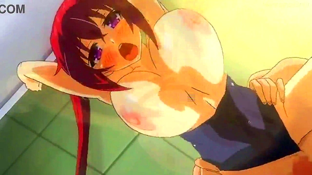 Big-Ass Anime Chick Gets Slapped & Moves To The Beat In HMV Hentai Action