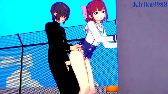 Cute Outfitted Teen Suzu Ninomiya Rides Dick for Intense 3D Hentai Creampie