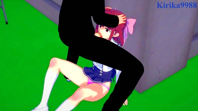 Cute Outfitted Teen Suzu Ninomiya Rides Dick for Intense 3D Hentai Creampie