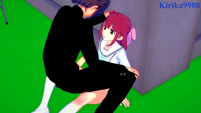 Cute Outfitted Teen Suzu Ninomiya Rides Dick for Intense 3D Hentai Creampie