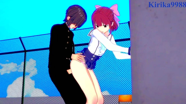 Cute Outfitted Teen Suzu Ninomiya Rides Dick for Intense 3D Hentai Creampie