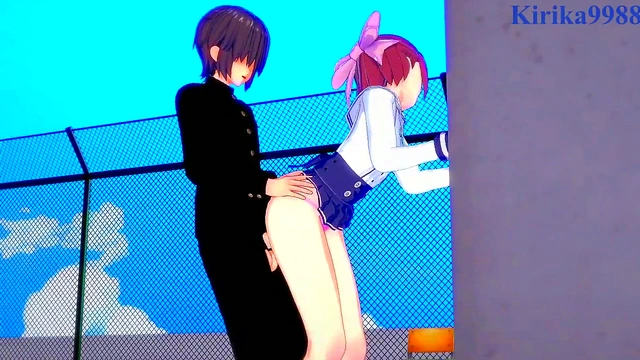 Cute Outfitted Teen Suzu Ninomiya Rides Dick for Intense 3D Hentai Creampie