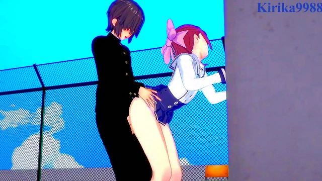 Cute Outfitted Teen Suzu Ninomiya Rides Dick for Intense 3D Hentai Creampie