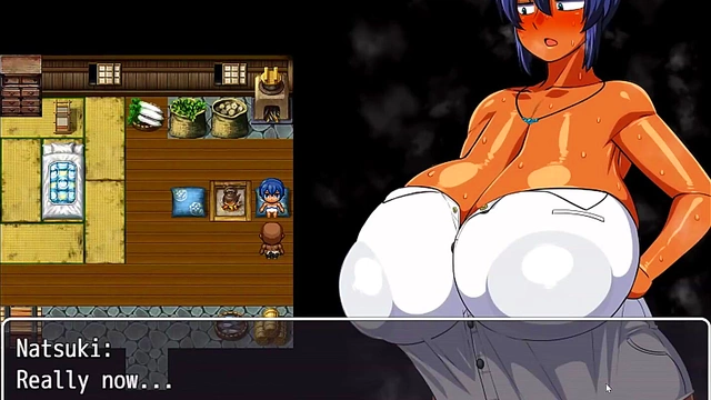 Tanned Busty Natsuki Gets Covered in Massive Cocks and Huge Cumshots