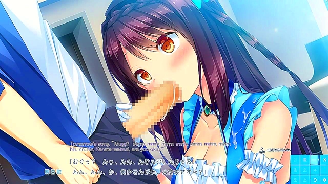 Hentai Anime Couple Engage in Intense Eroge Action With Subtitles
