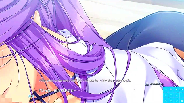 Hentai Anime Couple Enjoy Intense Sex In The Pure Song Garden Paradise