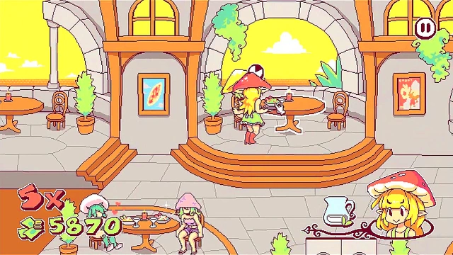 Busty Futanari Girls Flash Boobs for Huge BukkakeCumshots in Anime RPG Game