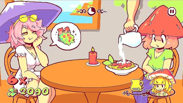 Busty Futanari Girls Flash Boobs for Huge BukkakeCumshots in Anime RPG Game