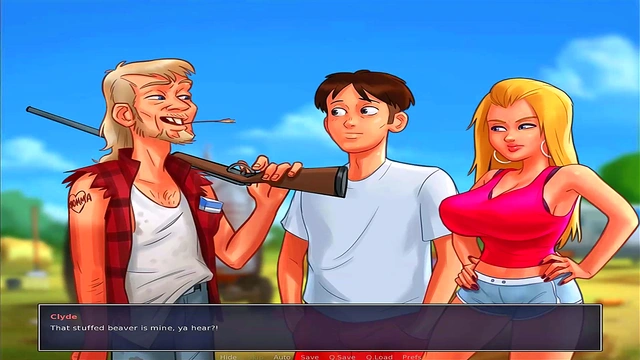 Busty Anime Babe Seduces You In Summer Time Saga Uncensored PC Game