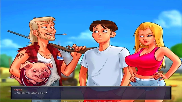 Busty Anime Babe Seduces You In Summer Time Saga Uncensored PC Game