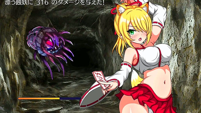 Japanese Vore Battle in Anime RPG – Hot Restraint & Ryona Action