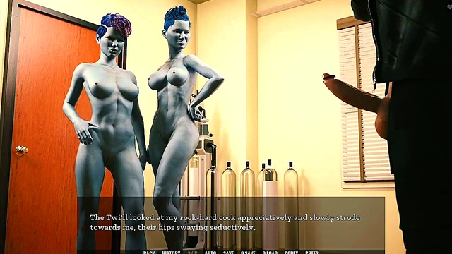 Search Turns Into Hot Threesome With Two Curvy Anime Sisters