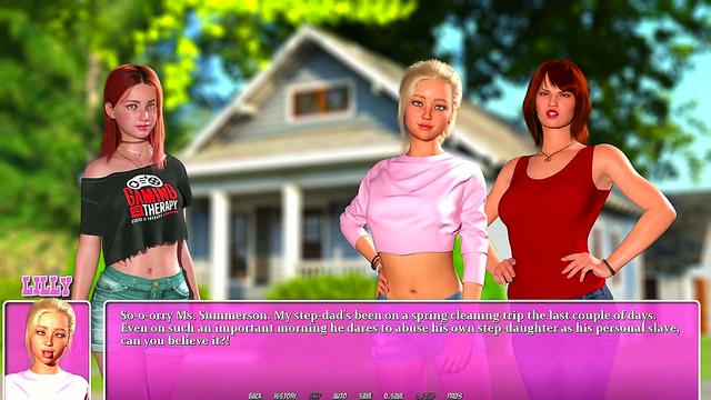 Hot Summer Kisses With Busty Lesbian Bestie In Anime City Adventure