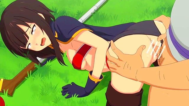 Konosuba Anime Girls Aqua & Megumin Get Wild in Hot Rule 34 Gif Compilation