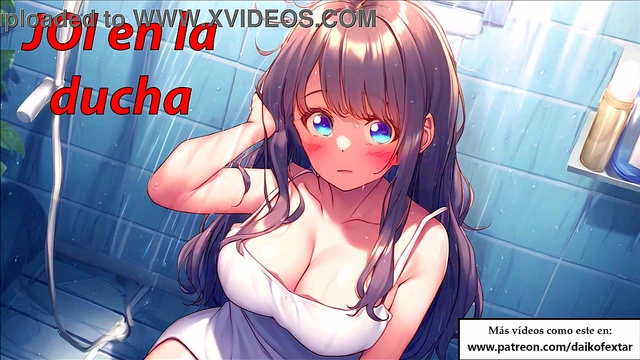 Spanish Joi Shower Fantasy – She Cleans Your Cock With Seductive Voice Play
