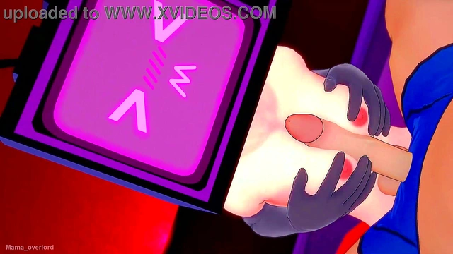 Hot TV Woman in Uniform Awaits Her Reward With Skirt & Gloves On Bed