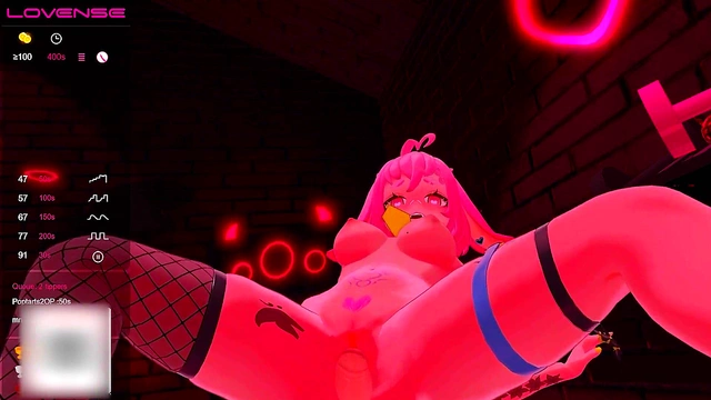 Yandere VTuber El XoX Ties Up & Teases for Virtual BunnyGirl Orgasm