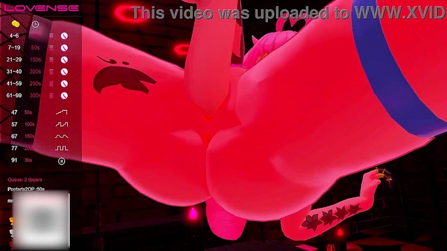 Yandere VTuber El XoX Ties Up & Teases for Virtual BunnyGirl Orgasm