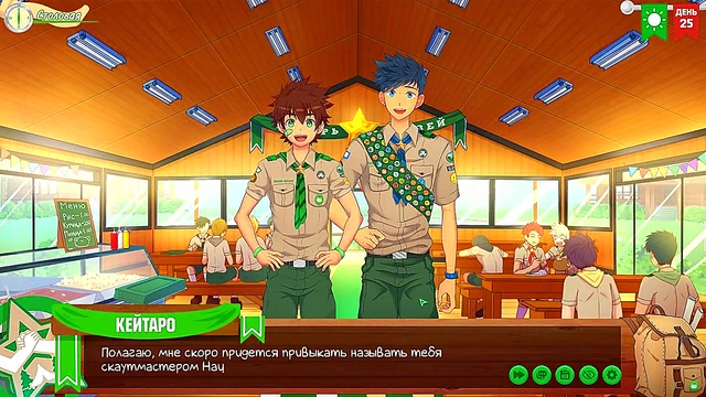 Natsumi's Scoutmaster Test Turns Erotic in Russian Voiced Friends Camp Episode 47