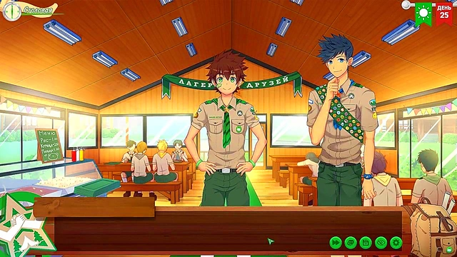 Natsumi's Scoutmaster Test Turns Erotic in Russian Voiced Friends Camp Episode 47