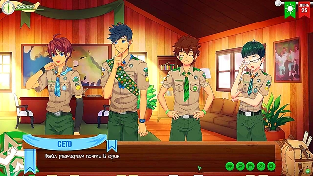 Natsumi's Scoutmaster Test Turns Erotic in Russian Voiced Friends Camp Episode 47
