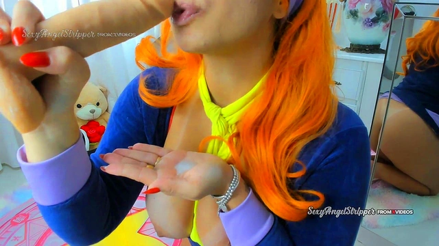 Curvy Anime Wives Roleplay Velma & Daphne Cosplay for Dirty Talk JOI andCumInMouth