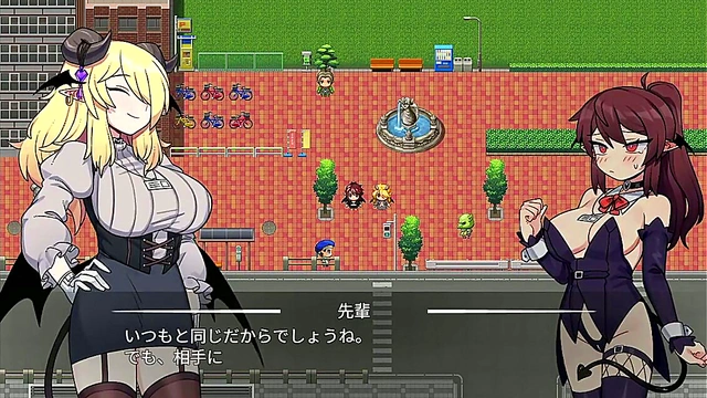 Seductive Corporate Succubus Tempts With Naughty Hentai Gameplay